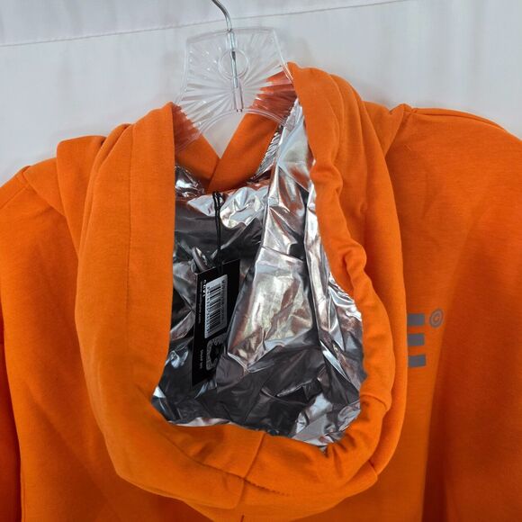 Sixth June Paris Hoodie Men's L Sweat Capuche Aluminum Orange Long Sleeve NWT - Picture 6 of 7